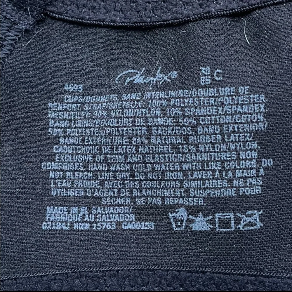 ✨Playtex 18 Hour Ultimate Shoulder Comfort  Black Bra - #4693- Size 38C - EUC - Picture 4 of 5